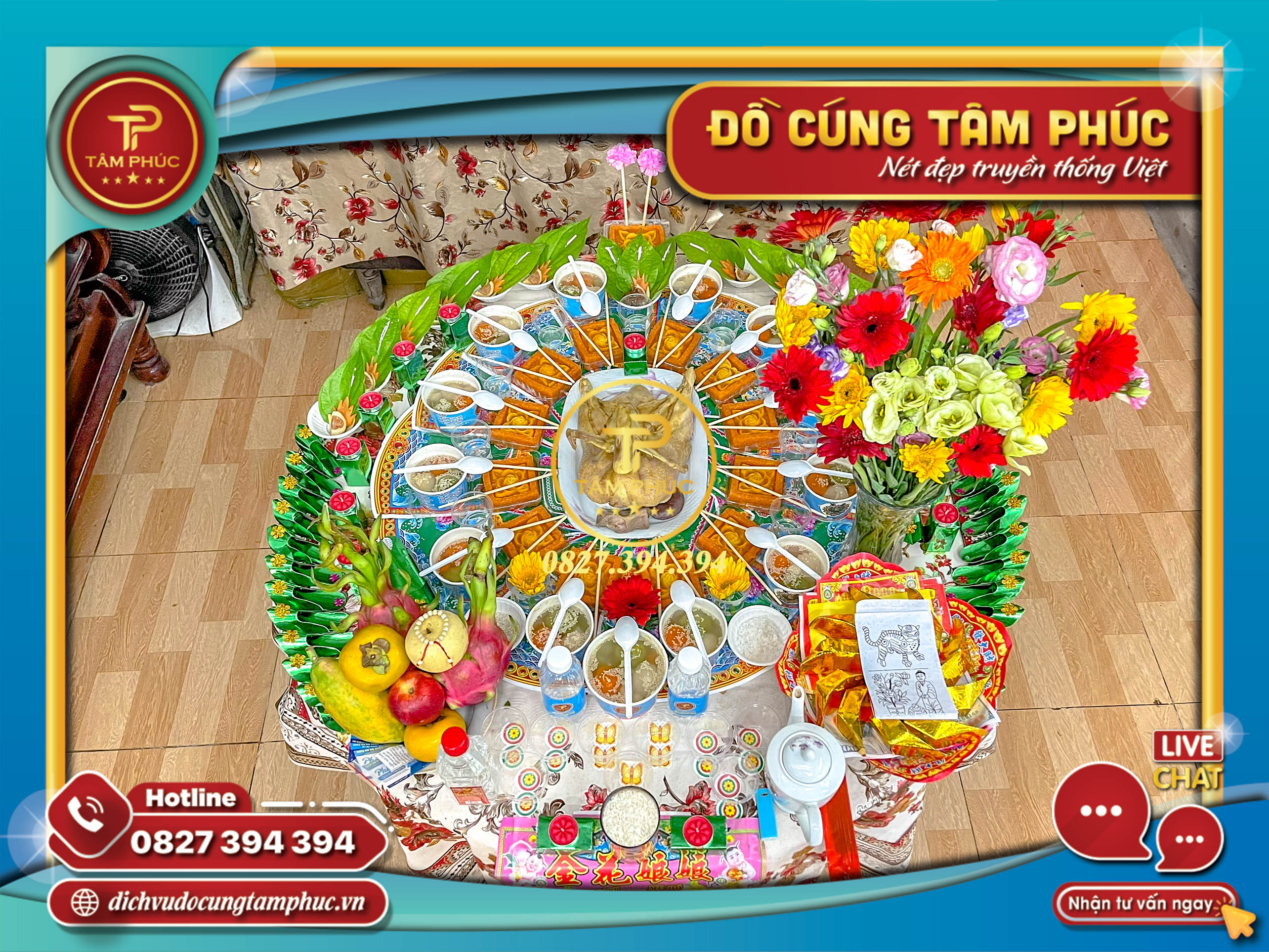 Mâm cúng Căn 3,6,9,12 tuổi cho các bé yêu.